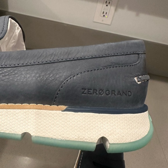 BRAND NEW! Cole Haan Men's Zerogrand Loafer Ombre Blue-Optic White Size 10 M - Picture 7 of 9
